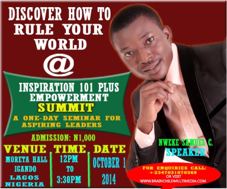 Inspiration 101 Plus 1-day Workshop For Aspiring Leaders